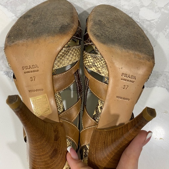 prada snakeskin shoes heels - Picture 4 of 7
